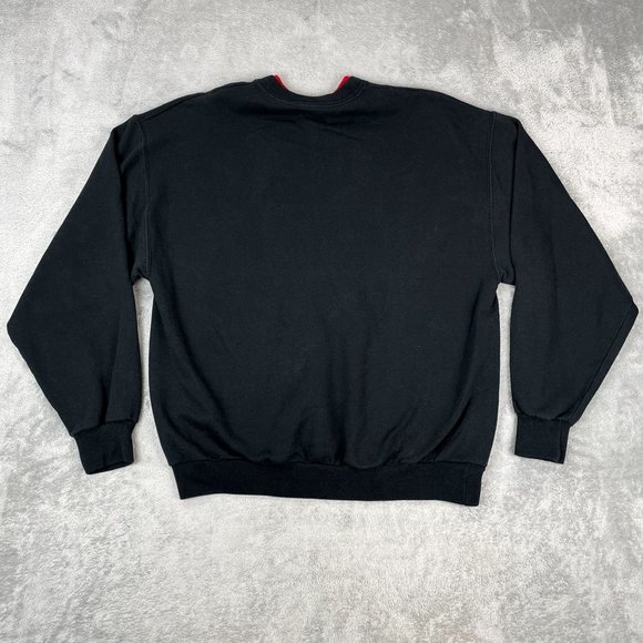 Vintage Morning Sun Christmas Grandma Chic Black Sweatshirt Northern Star Snow L - Picture 6 of 9